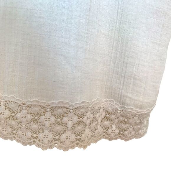 Jack by BB Dakota Dress- White Lace Trimmed Dress- Size Medium - Picture 5 of 9